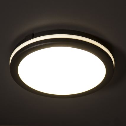 LED-Deckenleuchte für den Außenbereich BENO E LED/12W/230V 3000/4000/6500K d 20 cm IP65 schwarz