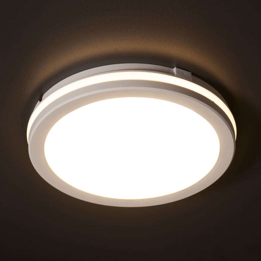 LED-Deckenleuchte für den Außenbereich BENO ECO LED/20W/230V 3000/4000/6500K d 20 cm IP65 weiß