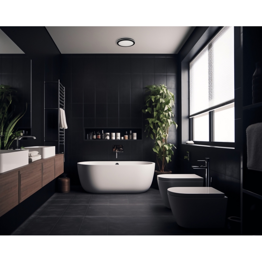 LED-Deckenleuchte für den Außenbereich BENO E LED/20W/230V 3000/4000/6500K d 20 cm IP65 schwarz