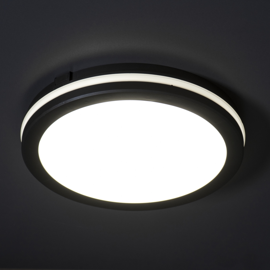 LED-Deckenleuchte für den Außenbereich BENO ECO LED/20W/230V 3000/4000/6500K d 20 cm IP65 schwarz