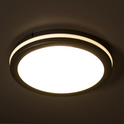 LED-Deckenleuchte für den Außenbereich BENO ECO LED/20W/230V 3000/4000/6500K d 20 cm IP65 schwarz
