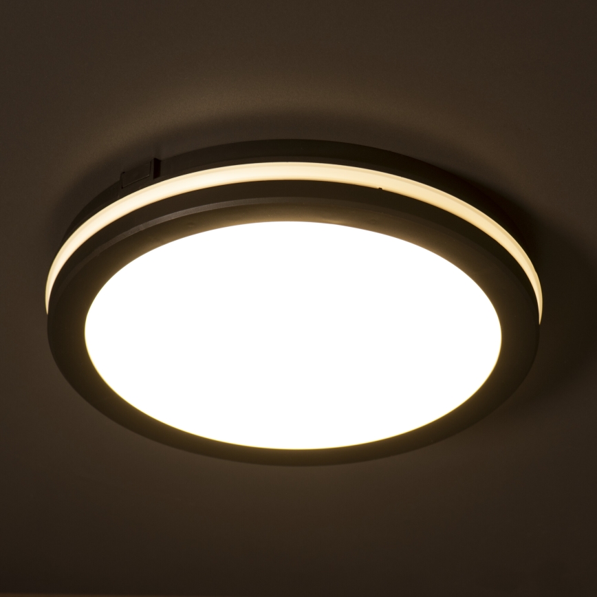 LED-Deckenleuchte für den Außenbereich BENO ECO LED/20W/230V 3000/4000/6500K d 20 cm IP65 schwarz