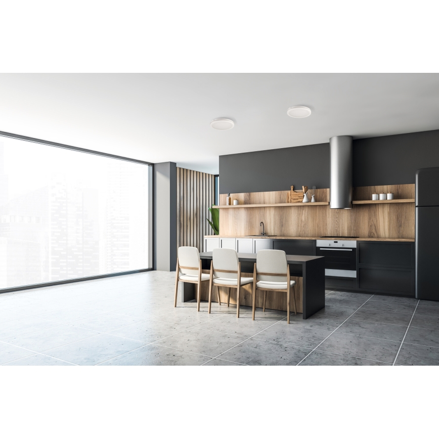 LED-Deckenleuchte für den Außenbereich BENO ECO LED/40W/230V 3000/4000/6500K d 40 cm IP65 weiß
