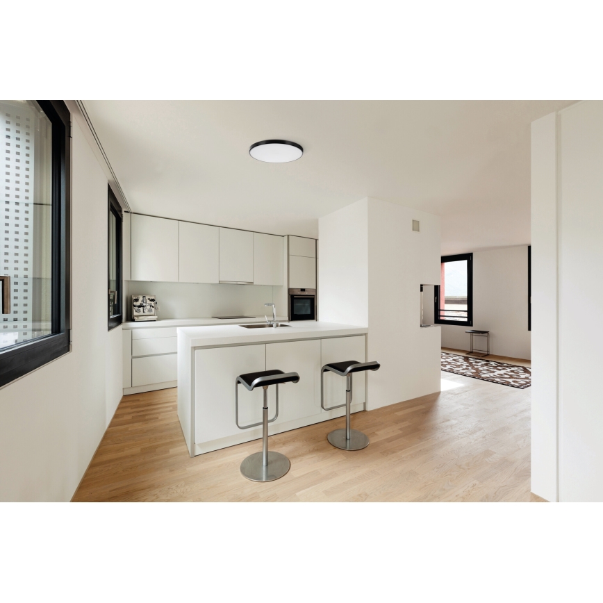 Dimmbare LED-Deckenleuchte PLAFON LED/20W/230V 3000-6500K Wi-Fi schwarz