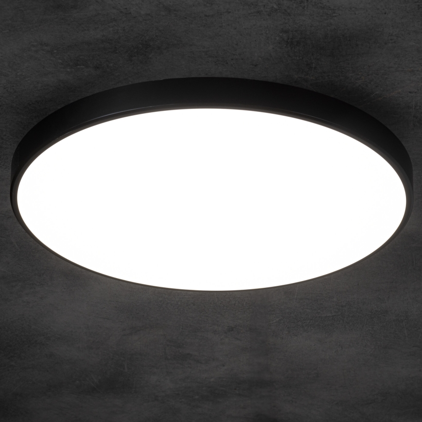 Dimmbare LED-Deckenleuchte PLAFON LED/20W/230V 3000-6500K Wi-Fi schwarz