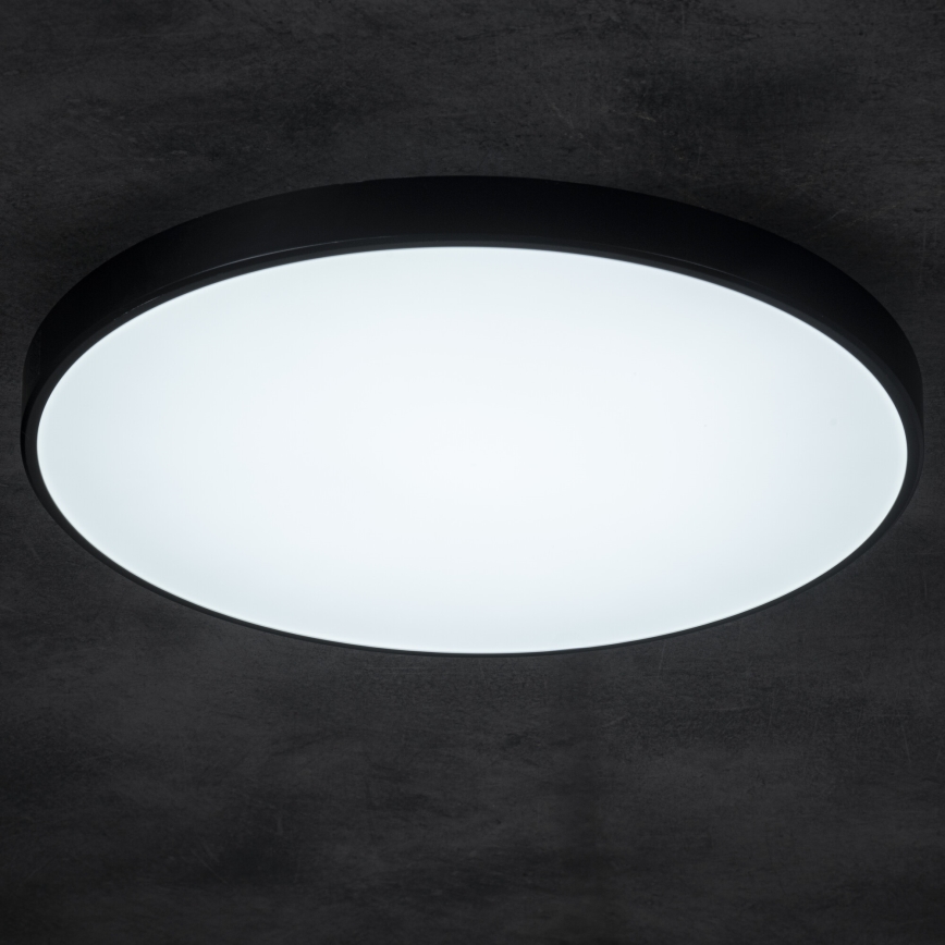 Dimmbare LED-Deckenleuchte PLAFON LED/20W/230V 3000-6500K Wi-Fi schwarz