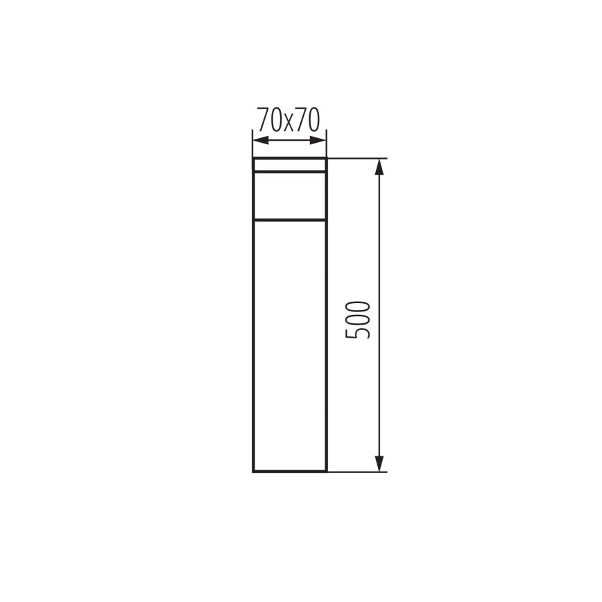 Außenleuchte DASTEN 1xG9/11W/230V 50 cm IP44 schwarz