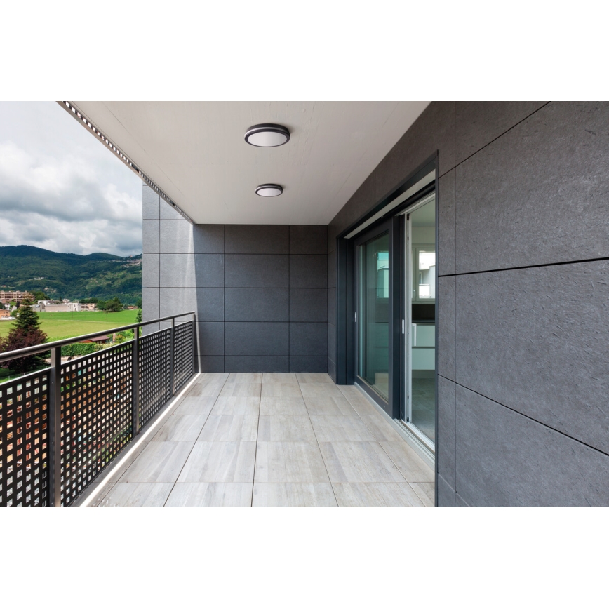 LED-Deckenleuchte für den Außenbereich mit Bewegungssensor BENO LED/24/30W/230V 3000/3500/4000K IP65 anthrazit rund