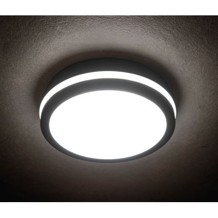 LED-Deckenleuchte für den Außenbereich mit Bewegungssensor BENO LED/24/30W/230V 3000/3500/4000K IP65 anthrazit rund