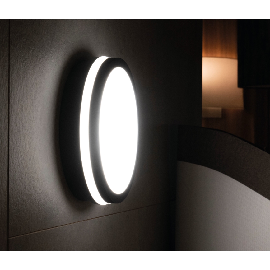 LED-Deckenleuchte für den Außenbereich mit Bewegungssensor BENO LED/24/30W/230V 3000/3500/4000K IP65 anthrazit rund