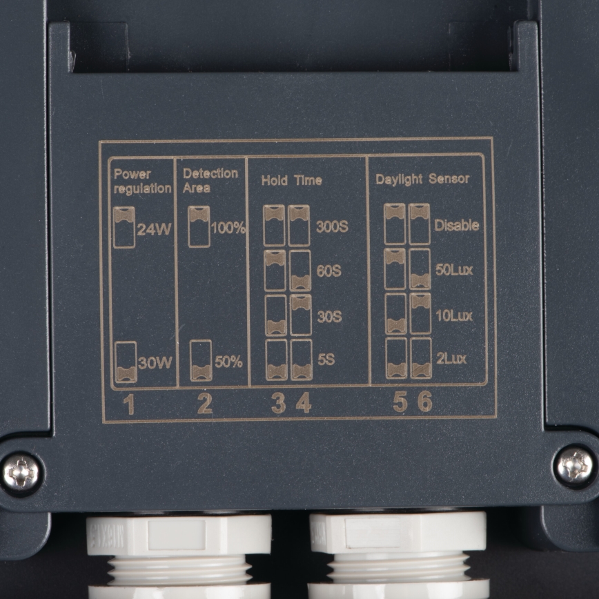 LED-Deckenleuchte für den Außenbereich mit Bewegungssensor BENO LED/24/30W/230V 3000/3500/4000K IP65 anthrazit rund