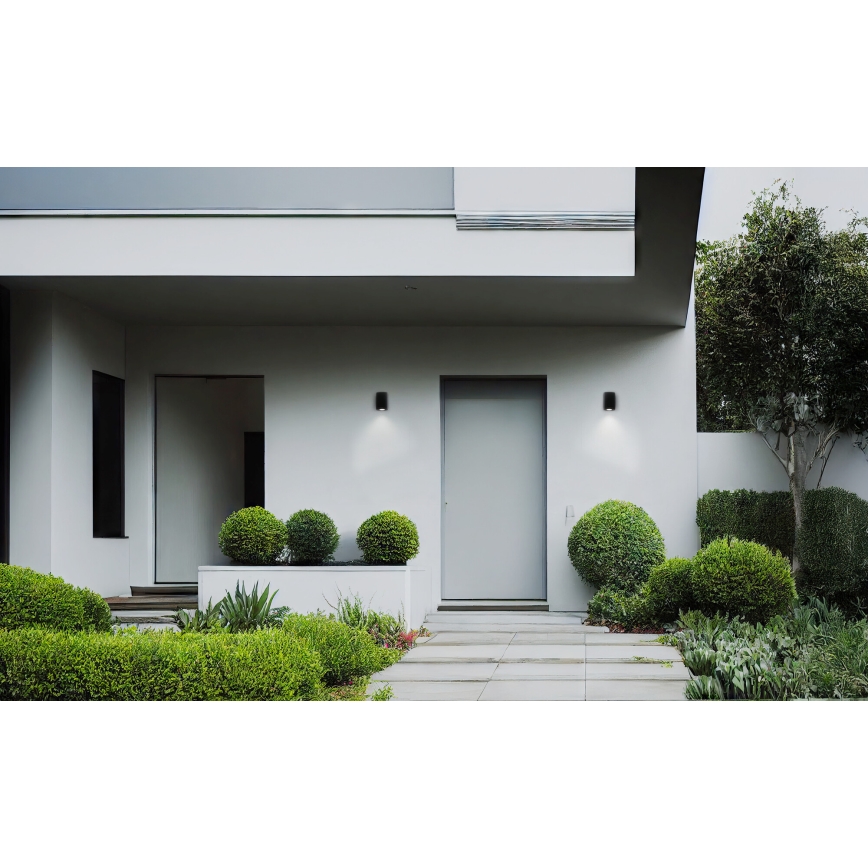 Outdoor-Wandleuchte ZEVI 1xGU10/10W/230V IP54 anthrazit