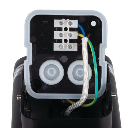 Outdoor-Wandleuchte ZEVI 1xGU10/10W/230V IP54 schwarz