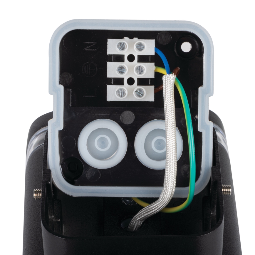 Outdoor-Wandleuchte ZEVI 1xGU10/10W/230V IP54 schwarz