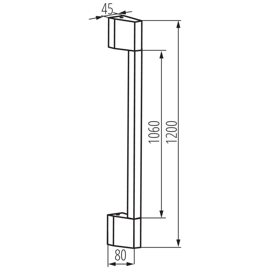 LED-Outdoor-Wandleuchte YALTE LED/11W/230V 4000K IP54 schwarz