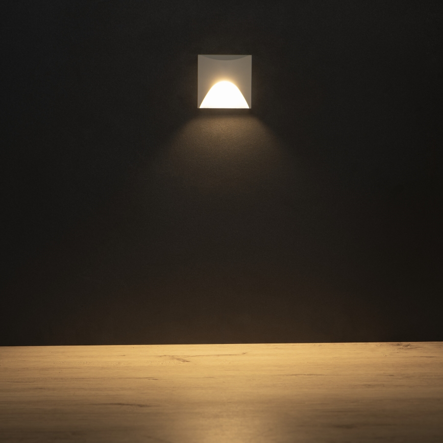 LED-Treppenleuchte EXIN LED/2,5W/230V 3000K IP65 weiß, eckig