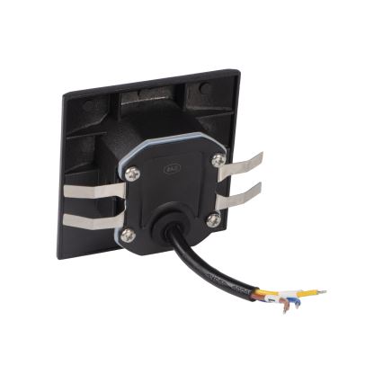 LED-Treppenleuchte mit Bewegungs- und Dämmerungssensor EXIN LED/2,5W/230V 3000K IP65, schwarz, eckig