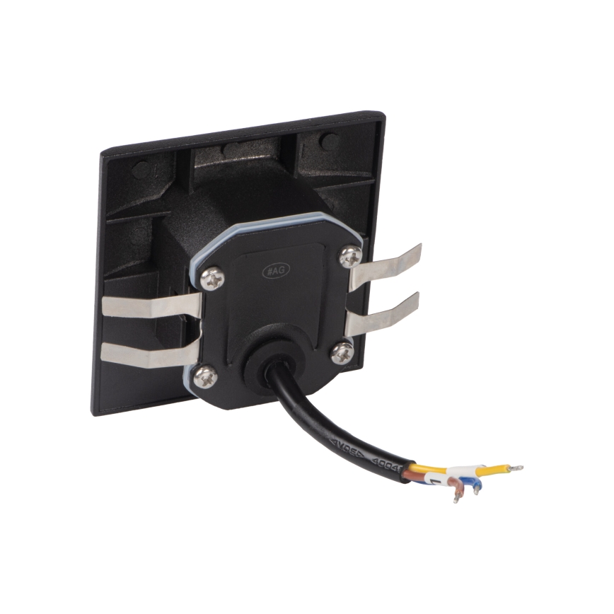 LED-Treppenleuchte mit Bewegungs- und Dämmerungssensor EXIN LED/2,5W/230V 3000K IP65, schwarz, eckig