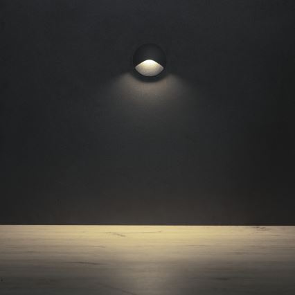 LED-Treppenleuchte EXIN LED/2,5W/230V 4000K IP65 Anthrazit rund