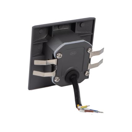 LED-Treppenleuchte EXIN mit Bewegungs- und Dämmerungssensor, 2,5 W / 230 V, 4000 K, IP65, anthrazit, eckig