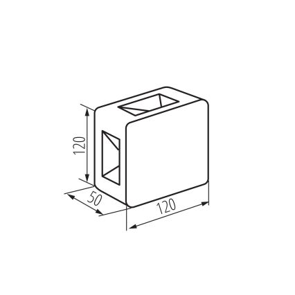 LED-Außenwandleuchte REFAZI LED/6W/230V IP54 weiß