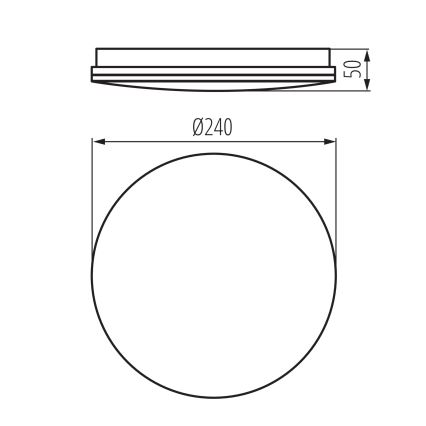LED-Deckenleuchte für Badezimmer ENELO, LED/10W/230V, Ø 24 cm, IP44