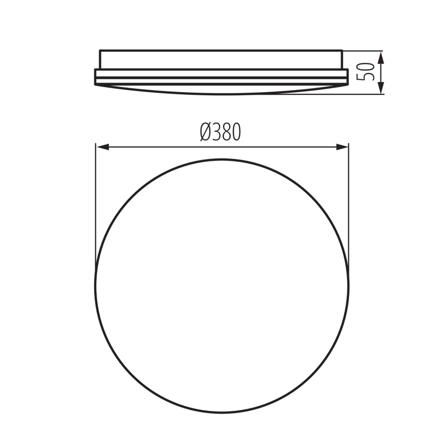 LED-Badezimmer-Deckenleuchte ENELO LED/24W/230V Ø 38 cm IP44