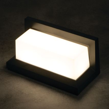LED Außenwandleuchte LERTO LED/12W/230V IP54 schwarz