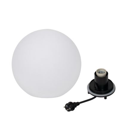 Außenleuchte STONO 1xE27/20W/230V Ø 30 cm IP65 weiß