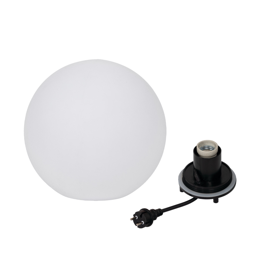 Außenleuchte STONO 1xE27/20W/230V Ø 30 cm IP65 weiß