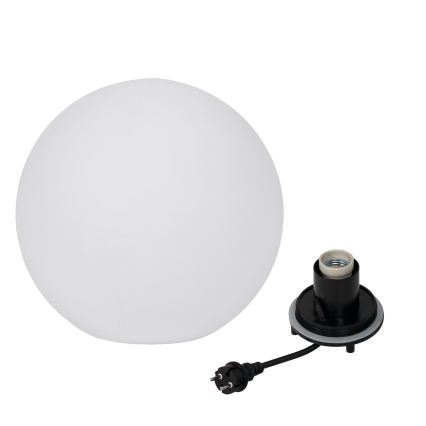 Außenleuchte STONO 1xE27/20W/230V Ø 40 cm IP65 weiß