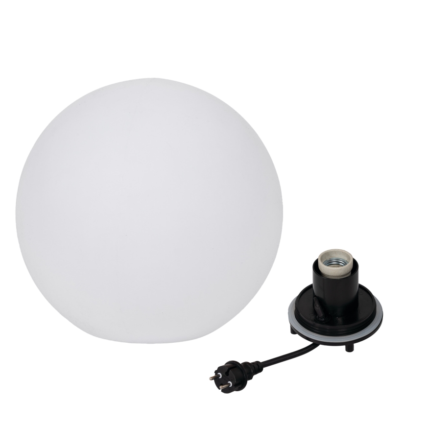 Außenleuchte STONO 1xE27/20W/230V Ø 40 cm IP65 weiß