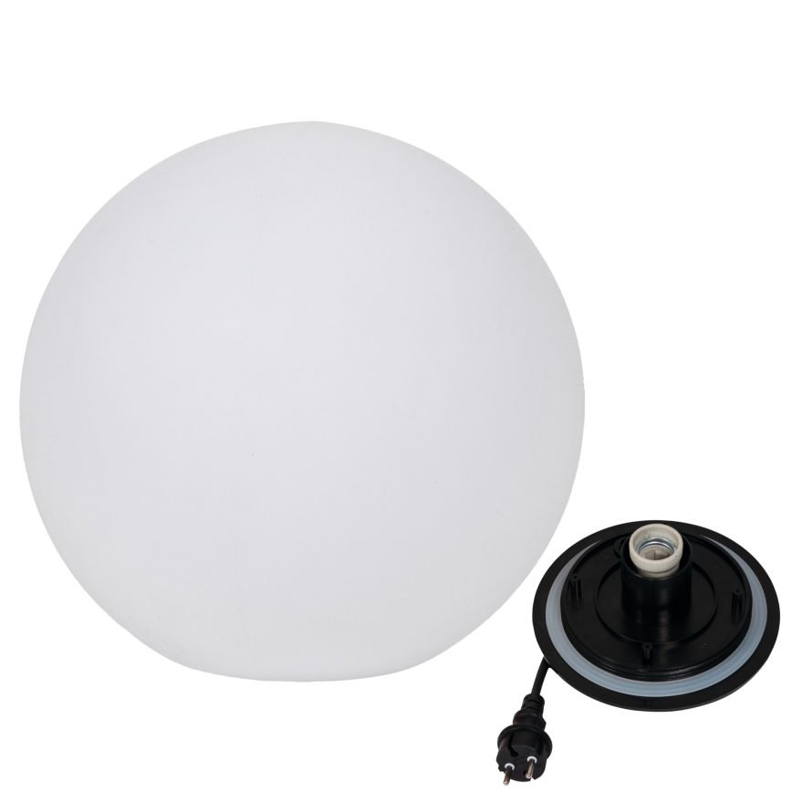 Außenleuchte STONO 1x E27/20 W/230 V Ø 50 cm IP65 weiß