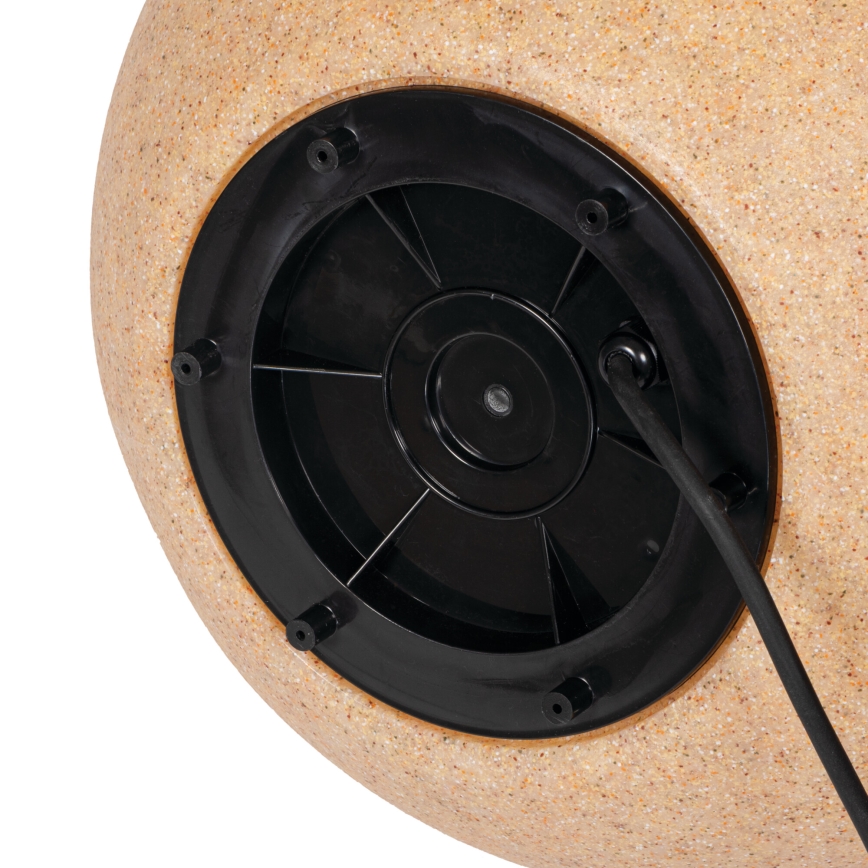 Außenleuchte STONO 1xE27/15W/230V Ø 20 cm IP65 beige