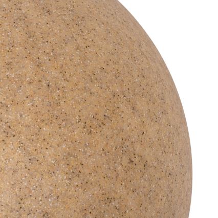 Außenleuchte STONO 1xE27/15W/230V Ø 20 cm IP65 beige