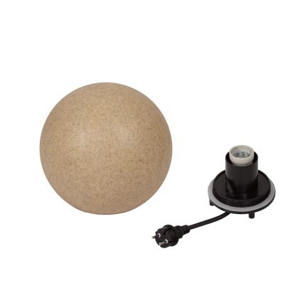 Außenleuchte STONO 1xE27/15W/230V Ø 20 cm IP65 beige