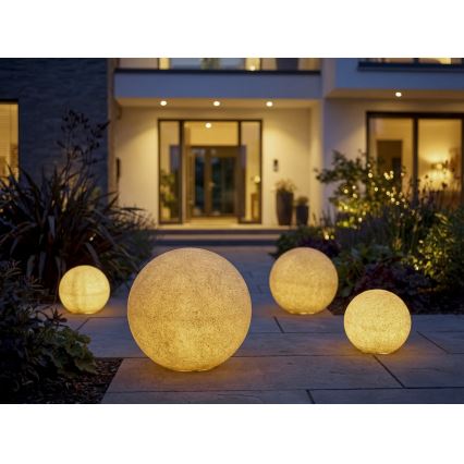 Außenleuchte STONO 1xE27/20W/230V, Ø 30 cm, IP65, beige