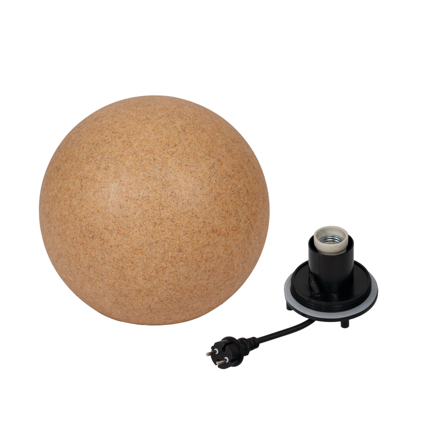 Außenleuchte STONO 1xE27/20W/230V, Ø 30 cm, IP65, beige