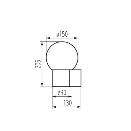 Außenwandleuchte STONO 1xE27/15W/230V IP65 Anthrazit