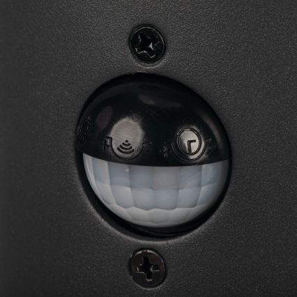 Außenwandleuchte mit Bewegungs- und Dämmerungssensor STONO 1xE27/15W/230V IP65 anthrazit