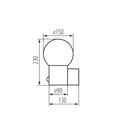 Außenwandleuchte mit Bewegungs- und Dämmerungssensor STONO 1xE27/15W/230V IP65 anthrazit