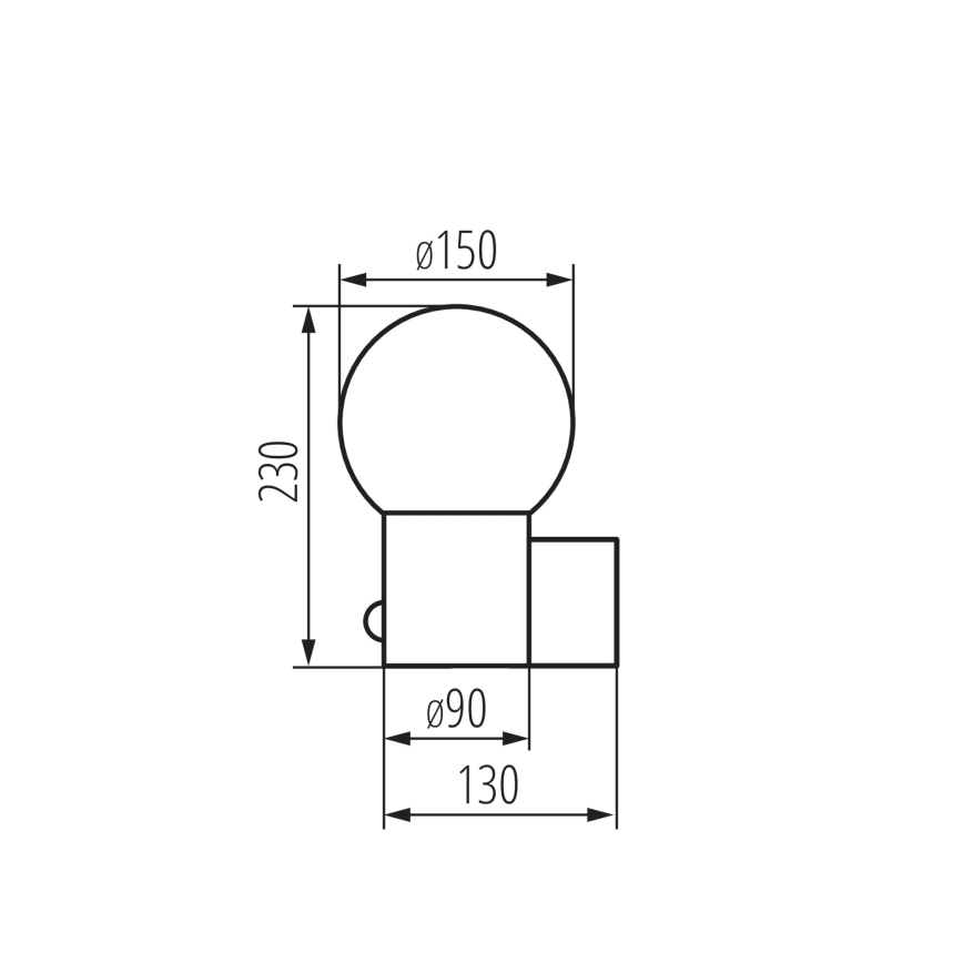 Außenwandleuchte mit Bewegungs- und Dämmerungssensor STONO 1xE27/15W/230V IP65 anthrazit