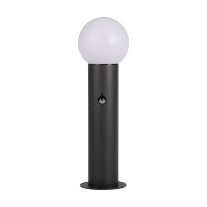 Außenleuchte mit Bewegungs- und Dämmerungssensor STONO 1xE27/15W/230V 50 cm IP65 anthrazit