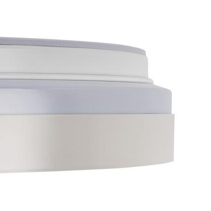 LED-dimmbare Deckenleuchte LIXAN LED/47W/230V 3000-6500K Ø 38,6 cm weiß/silber + Fernbedienung