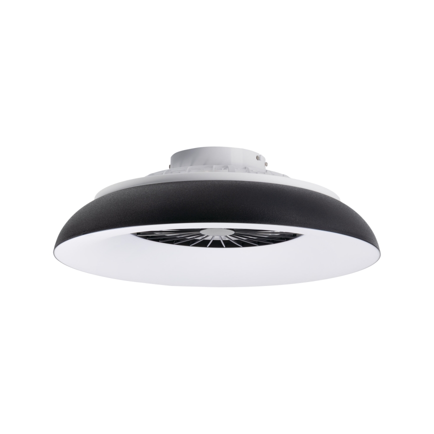 Dimmbares RGBW-LED-Deckenlicht mit Ventilator PLAVE PAN LED/48W/230V 3000-6500K Ø 60 cm schwarz + Fernbedienung