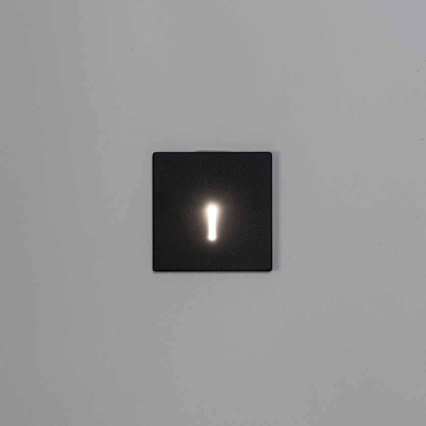 LED-Treppenleuchte MAGNIK LED/1,7W/230V 2700/3300/3900/4600/5700K schwarz eckig