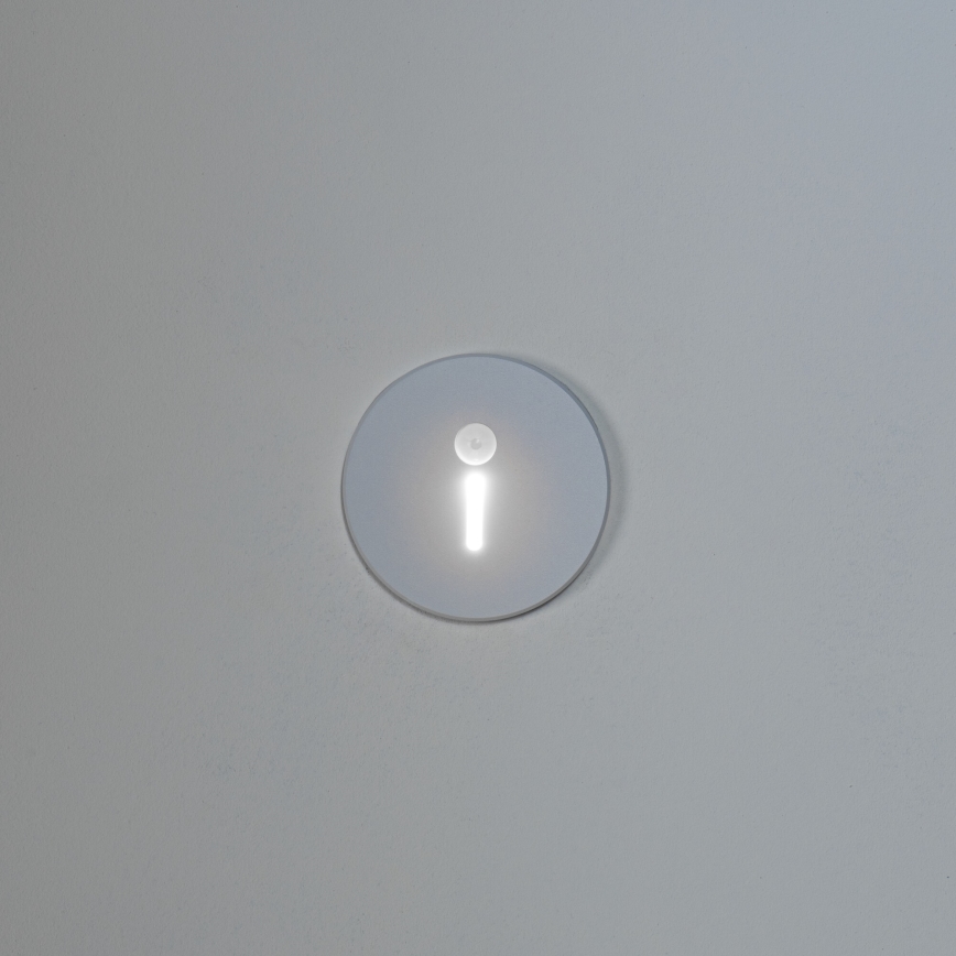 LED-Treppenleuchte mit Bewegungs- und Dämmerungssensor MAGNIK LED/1,7W/230V 2700/3300/3900/4600/5700K weiß rund