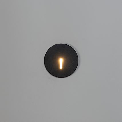 LED-Treppenleuchte MAGNIK LED/1,7W/230V 2700/3300/3900/4600/5700K schwarz rund