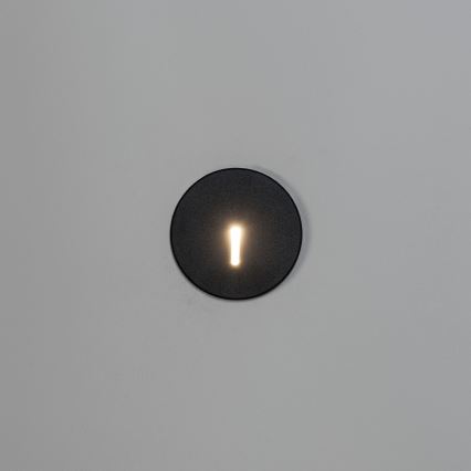 LED-Treppenleuchte MAGNIK LED/1,7W/230V 2700/3300/3900/4600/5700K schwarz rund
