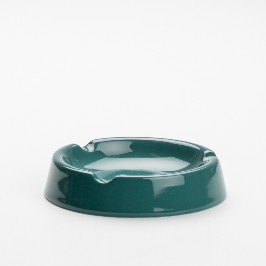 Keramik-Aschenbecher 13 cm türkisfarben